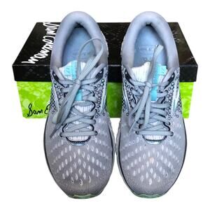 Brooks Glycerin 17 Gray Low Top Lace Up Running Shoes Women's Size 8 US